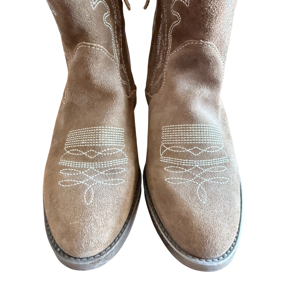 Dingo Daisy Mae Boots Women 8 M Camel Suede Western Cowgirl Ankle DI 861 - Picture 10 of 10